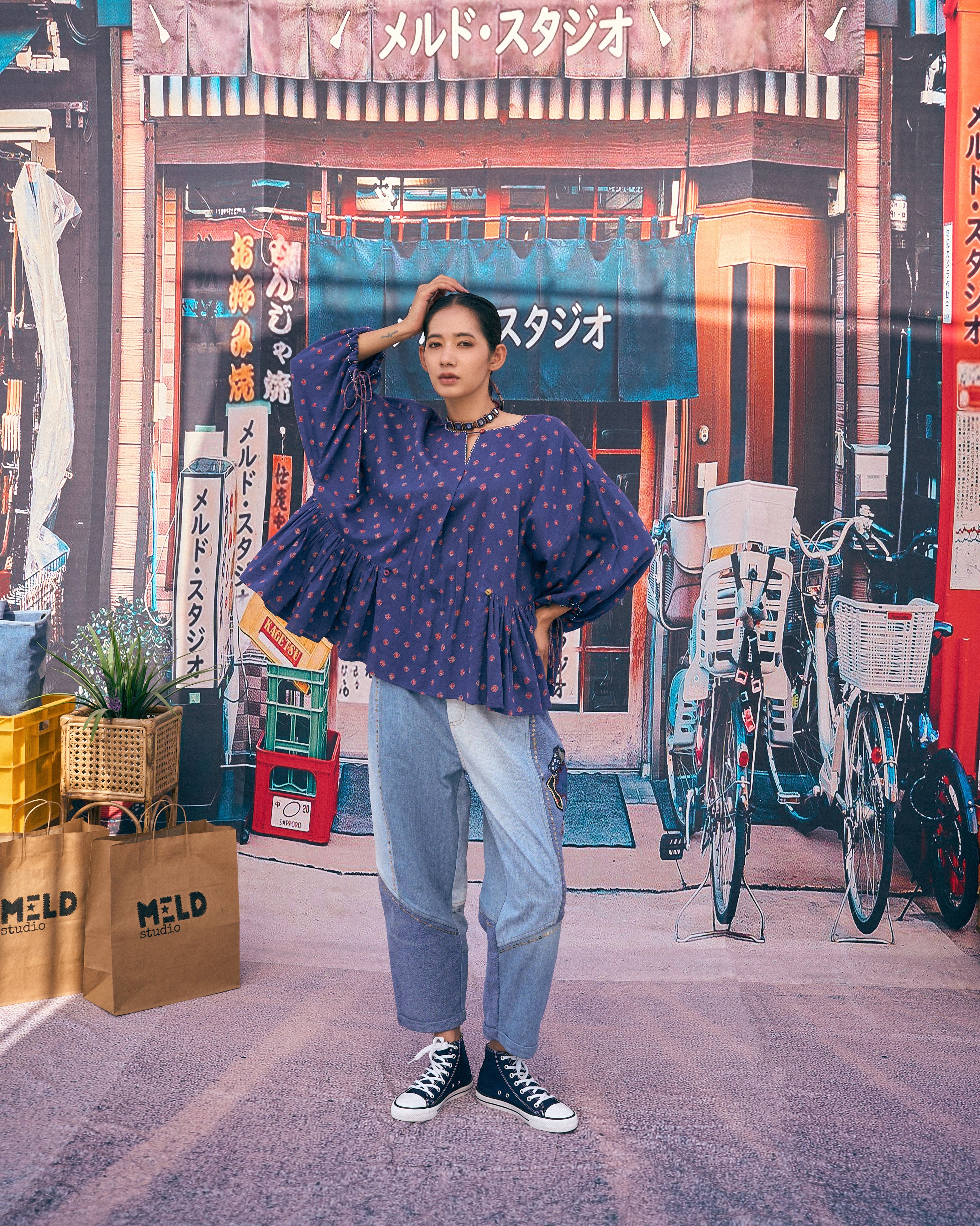 NABI PEPLUM BLOUSE