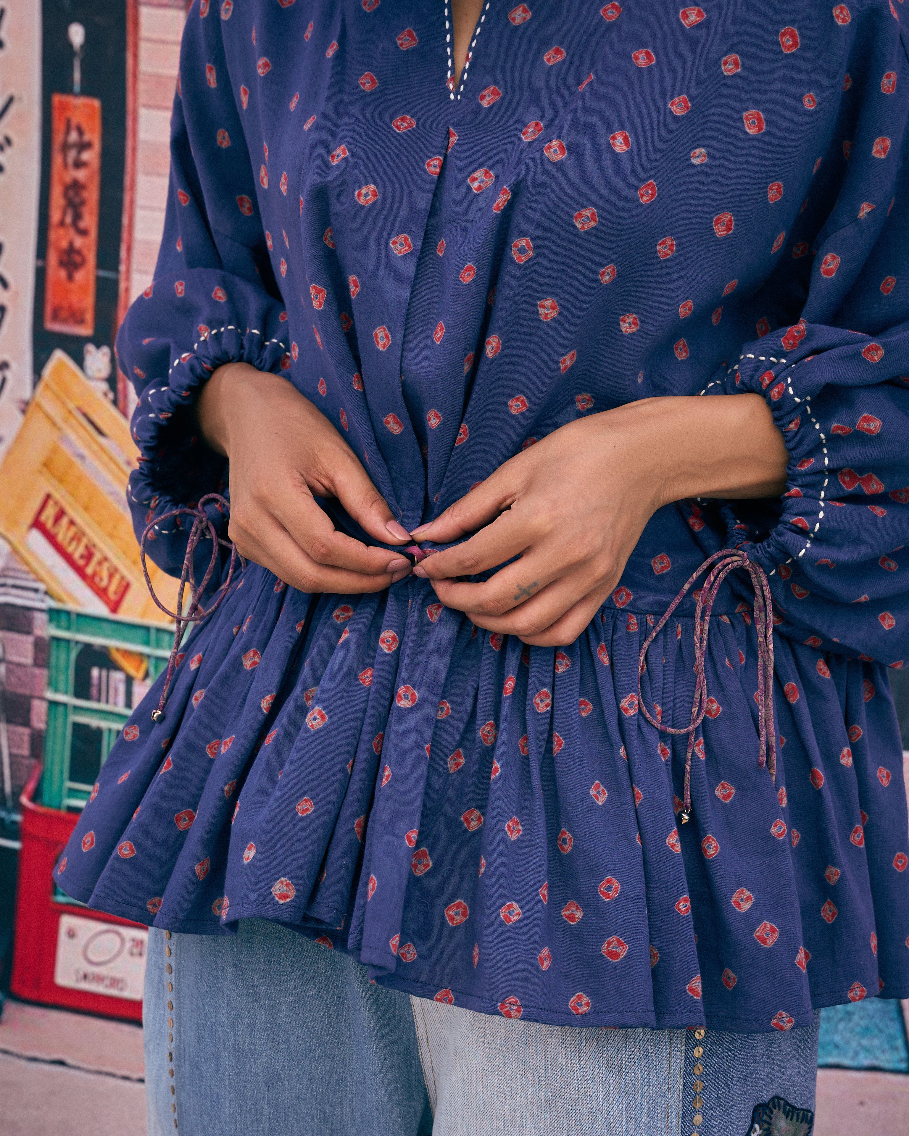 NABI PEPLUM BLOUSE